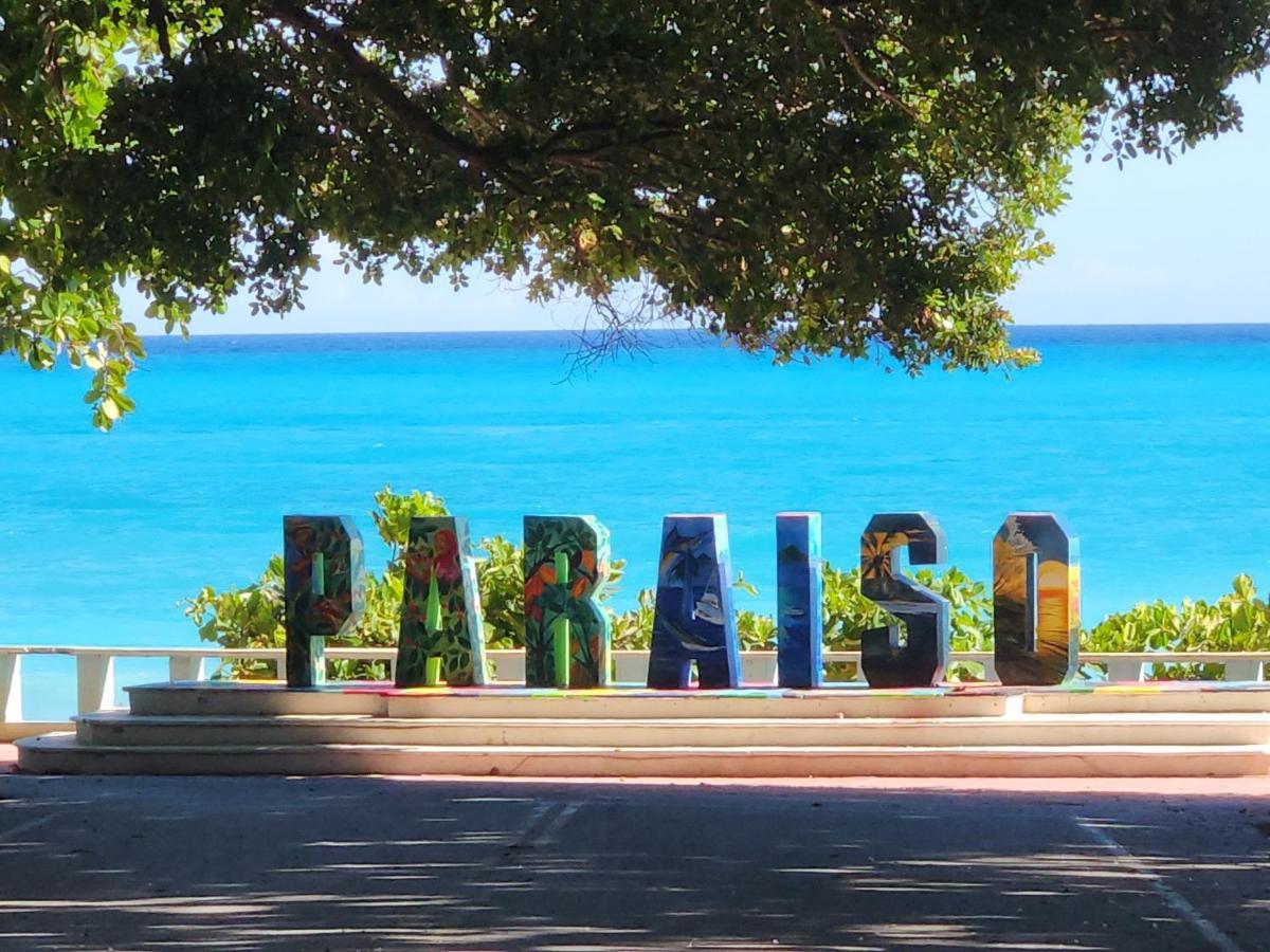 Beachfront Apartment, Quiet 4 Beds, 1 Bath, Ac, Wi-Fi, Hot Water, In Paraiso Near Los Patos Buitenkant foto